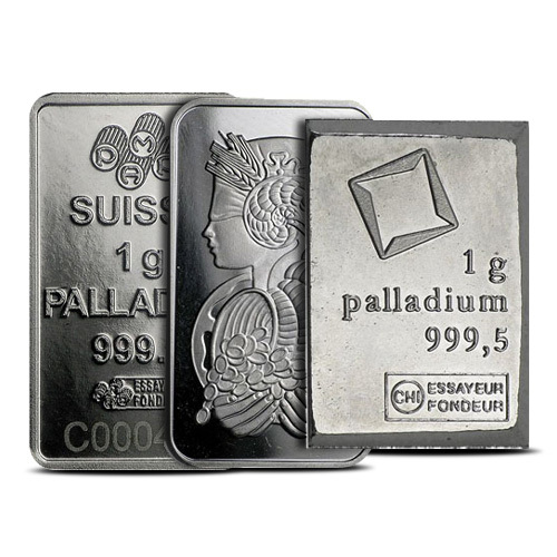 1 Gram Palladium Bar For Sale (Varied Condition, Any Mint) 1 Gram Palladium Bar For Sale (Varied Condition, Any Mint)