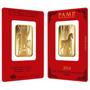 1 oz NTR Lunar Horse Gold Bar For Sale (New w/ Assay) 1 oz NTR Lunar Horse Gold Bar For Sale (New w/ Assay)
