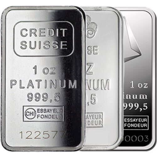 1 oz Platinum Bar For Sale (Varied Condition) 1 oz Platinum Bar For Sale (Varied Condition)
