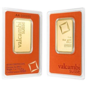 1 oz Valcambi Gold Bar For Sale (New w/ Assay) 1 oz Valcambi Gold Bar For Sale (New w/ Assay)