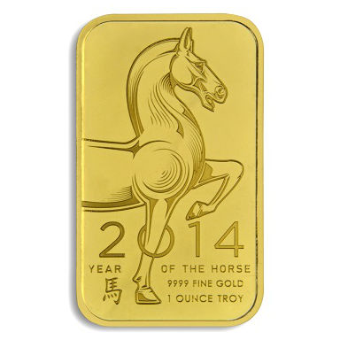 1 oz NTR Lunar Horse Gold Bar For Sale (New w/ Assay) 1 oz NTR Lunar Horse Gold Bar For Sale (New w/ Assay)
