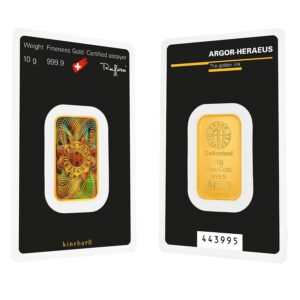 10 Gram Argor Heraeus Gold Bar For Sale (New w/ Assay) 10 Gram Argor Heraeus Gold Bar For Sale (New w/ Assay)