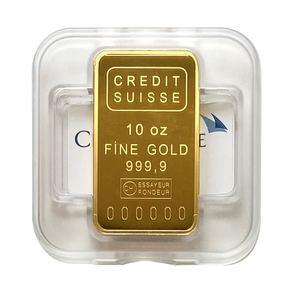10 oz Credit Suisse Gold Bar For Sale (New w/ Assay) 10 oz Credit Suisse Gold Bar For Sale (New w/ Assay)