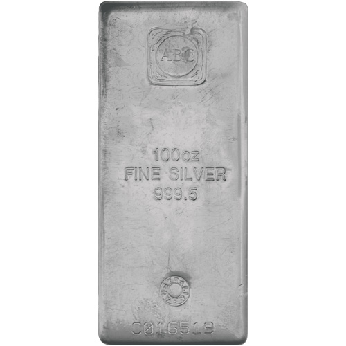 100 oz ABC Silver Bar For Sale (New) 100 oz ABC Silver Bar For Sale (New)