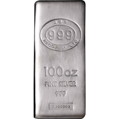 100 oz JBR Silver Bar For Sale (New) 100 oz JBR Silver Bar For Sale (New)