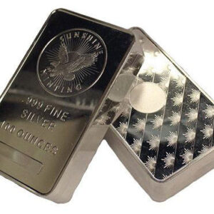 100 oz Sunshine Silver Bar For Sale (New, MintMark SI) 100 oz Sunshine Silver Bar For Sale (New, MintMark SI)