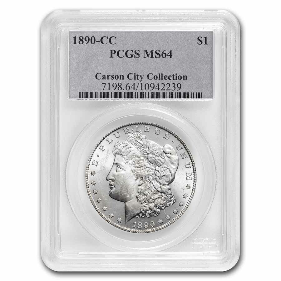 1890-CC Morgan Silver Dollar Coin PCGS MS64 1890-CC Morgan Silver Dollar Coin PCGS MS64