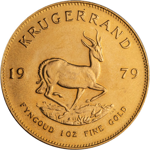 1979 1 oz South African Gold Krugerrand Coin 1979 1 oz South African Gold Krugerrand Coin