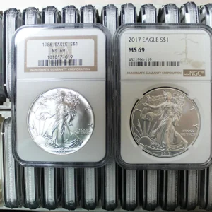1986-2017 American Silver Eagle 32-Coin Set NGC MS69 1986-2017 American Silver Eagle 32-Coin Set NGC MS69