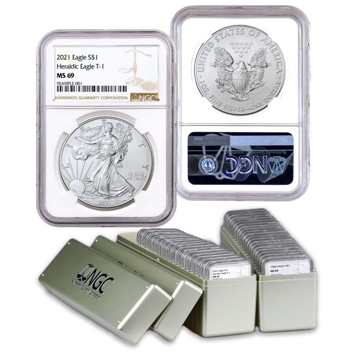 1986-2021 American Silver Eagle 36-Coin Set NGC MS69 (Type 1) 1986-2021 American Silver Eagle 36-Coin Set NGC MS69 (Type 1)