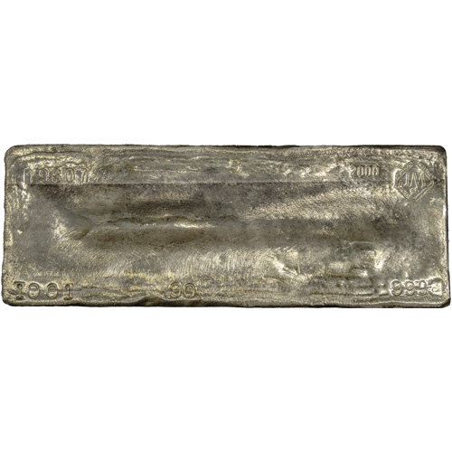 2008 1001.9 oz Johnson Matthey Silver Bar 2008 1001.9 oz Johnson Matthey Silver Bar
