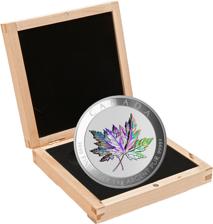 2015 1 Kilo Proof $250 Canadian Maple Leaf Forever Silver Coin 2015 1 Kilo Proof $250 Canadian Maple Leaf Forever Silver Coin