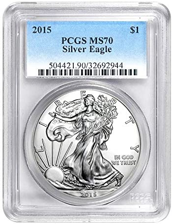 2015 (P) 1 oz American Silver Eagle Coin PCGS MS70 2015 (P) 1 oz American Silver Eagle Coin PCGS MS70
