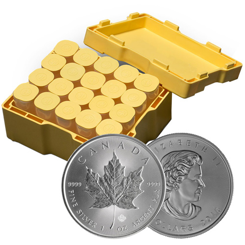 2016 Canadian Silver Maple Leaf Monster Box (500 Coins, BU) 2016 Canadian Silver Maple Leaf Monster Box (500 Coins, BU)
