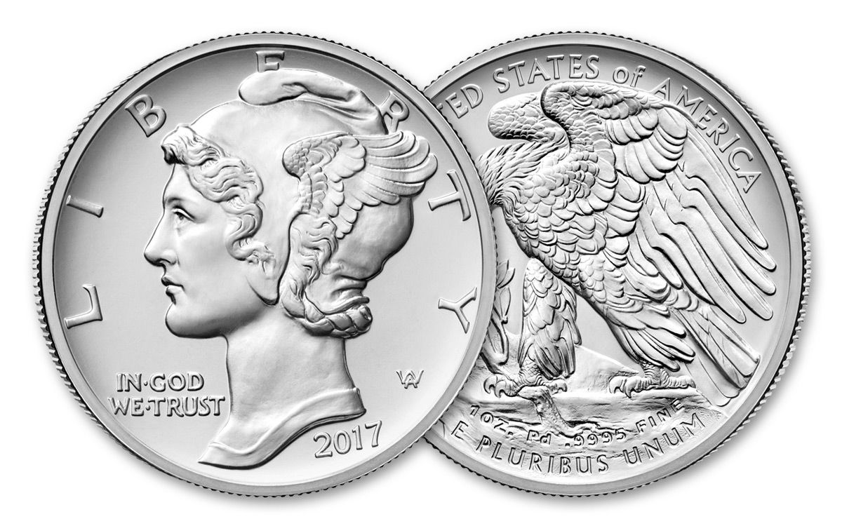 2017 1 oz American Palladium Eagle Coin (BU) 2017 1 oz American Palladium Eagle Coin (BU)
