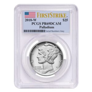 2018-W 1 oz Proof American Palladium Eagle Coin PCGS PR69 DCAM