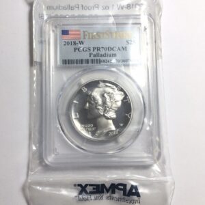 2018-W 1 oz Proof American Palladium Eagle Coin PCGS PR70 DCAM 2018-W 1 oz Proof American Palladium Eagle Coin PCGS PR70 DCAM