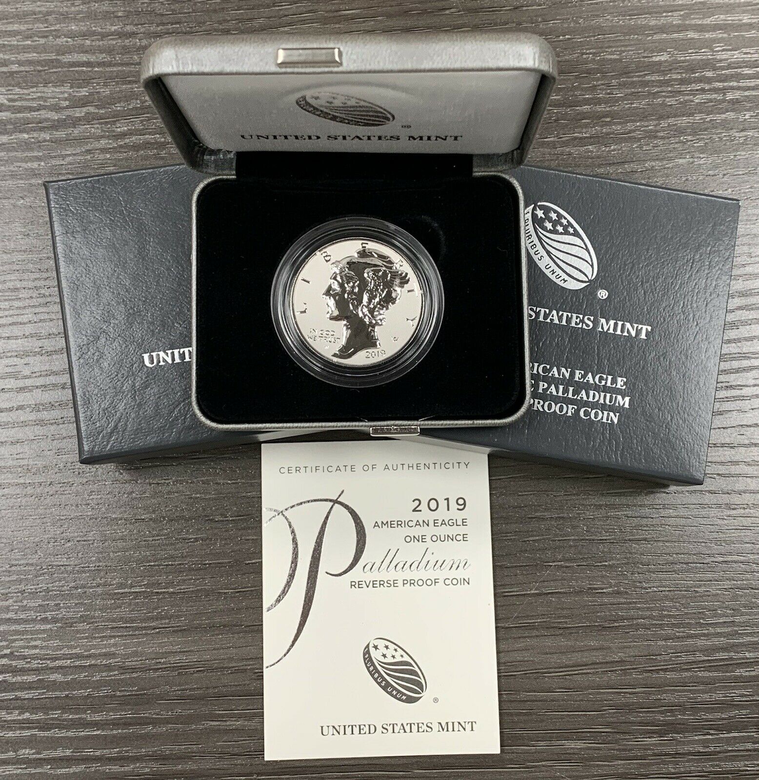 2019-W 1 oz American Palladium Eagle Reverse Proof Coin NGC PF70 ER 2019-W 1 oz American Palladium Eagle Reverse Proof Coin NGC PF70 ER