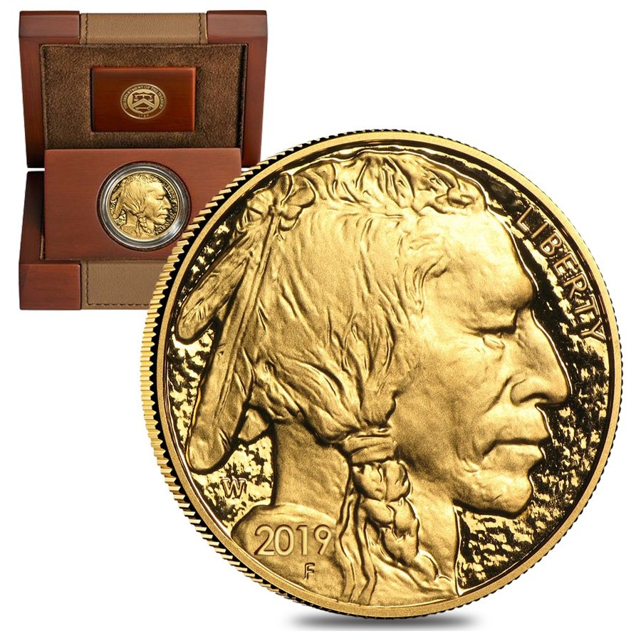 2019-W 1 oz Proof American Gold Buffalo Coin (Box + CoA) 2019-W 1 oz Proof American Gold Buffalo Coin (Box + CoA)