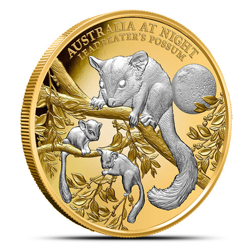 2022 1 oz Proof Niue Gold Australia At Night Leadbeater’s Possum Coin 2022 1 oz Proof Niue Gold Australia At Night Leadbeater’s Possum Coin
