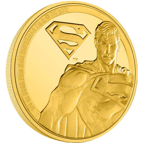 2022 1 oz Proof Niue Gold Classic Superhero Superman Coin 2022 1 oz Proof Niue Gold Classic Superhero Superman Coin
