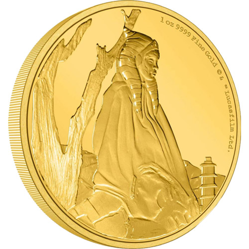 2022 1 oz Proof Niue Gold Mandalorian Ahsoka Tano Coin (Box + CoA) 2022 1 oz Proof Niue Gold Mandalorian Ahsoka Tano Coin (Box + CoA)