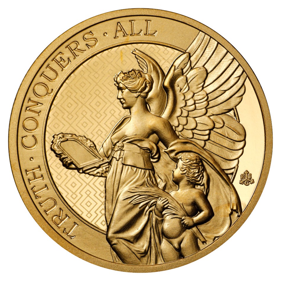 2022 1 oz St. Helena Gold Queens Virtues Truth Coin (BU) 2022 1 oz St. Helena Gold Queens Virtues Truth Coin (BU)
