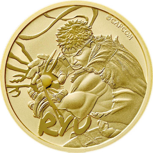 2022 1 oz Tuvalu Gold Street Fighter Ryu Coin (BU) 2022 1 oz Tuvalu Gold Street Fighter Ryu Coin (BU)