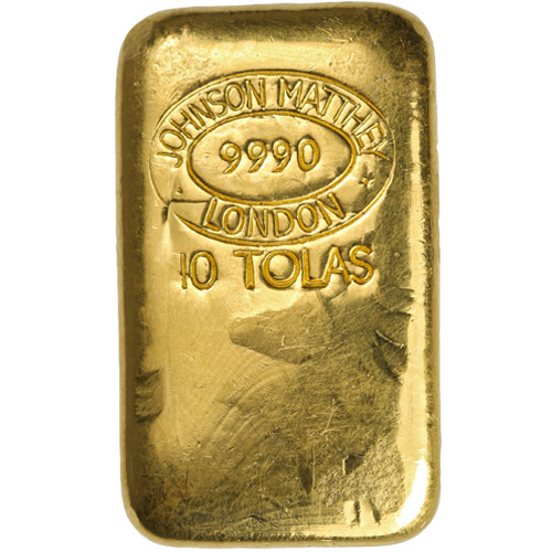 3.75 oz 10 Tolas Gold Bar For Sale (Varied Condition, Any Mint) 3.75 oz 10 Tolas Gold Bar For Sale (Varied Condition, Any Mint)