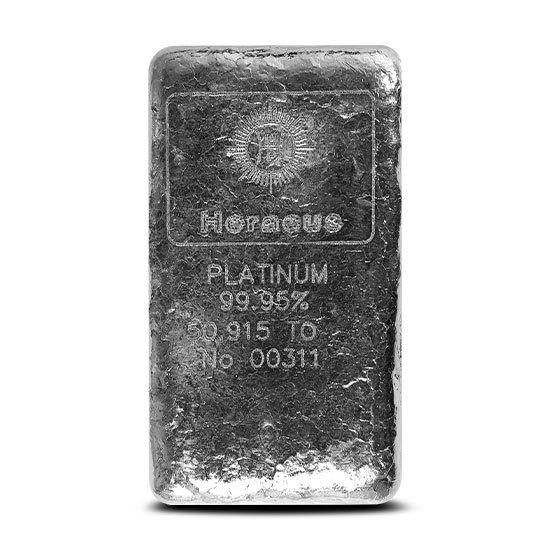 50 oz Platinum Bar For Sale (Varied Condition, Any Mint) 50 oz Platinum Bar For Sale (Varied Condition, Any Mint)