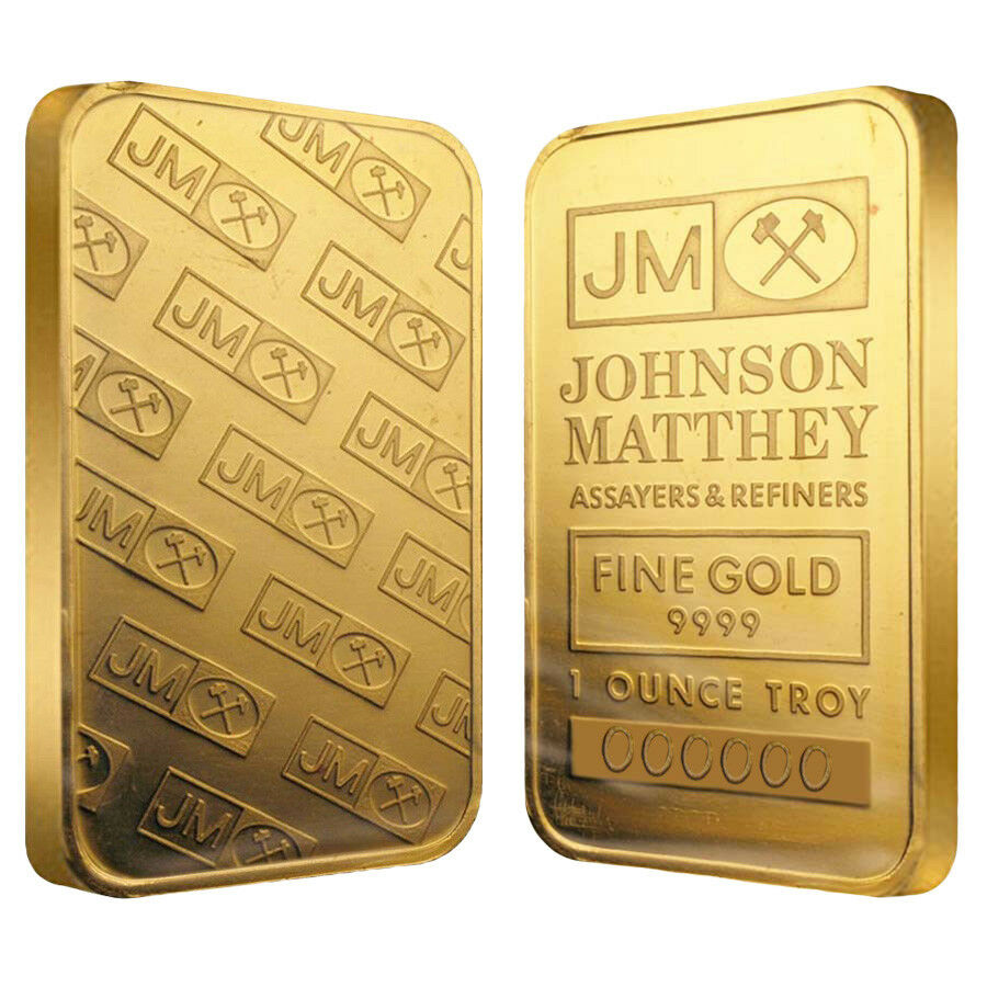 Buy 1 oz Johnson Matthey Gold Bar (w/ Assay) Buy 1 oz Johnson Matthey Gold Bar (w/ Assay)