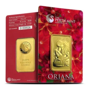 Buy 1 oz Perth Mint Oriana Gold Bar (New w/ Assay) Buy 1 oz Perth Mint Oriana Gold Bar (New w/ Assay)