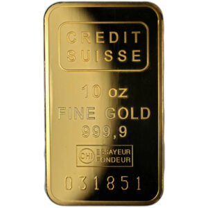 Buy 10 oz Credit Suisse Gold Bar (New w/ Assay) Buy 10 oz Credit Suisse Gold Bar (New w/ Assay)
