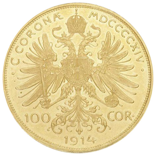 Buy 100 Corona Austrian Gold Coin (1908-1914, AU+) Buy 100 Corona Austrian Gold Coin (1908-1914, AU+)