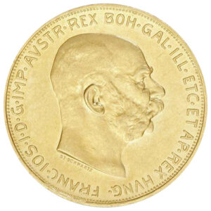 Buy 100 Corona Austrian Gold Coin (1908-1914, AU+) Buy 100 Corona Austrian Gold Coin (1908-1914, AU+)