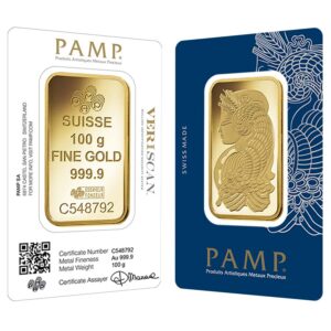 Buy 100 Gram PAMP Suisse Fortuna Gold Bar (New w/ Assay) Buy 100 Gram PAMP Suisse Fortuna Gold Bar (New w/ Assay)