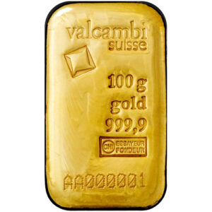 Buy 100 Gram Valcambi Cast Gold Bar (New w/ Assay) Buy 100 Gram Valcambi Cast Gold Bar (New w/ Assay)