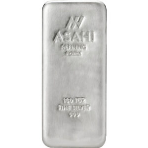 Buy 100 oz Asahi Florida Silver Bar (New)
