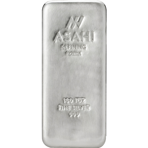 Buy 100 oz Asahi Florida Silver Bar (New)