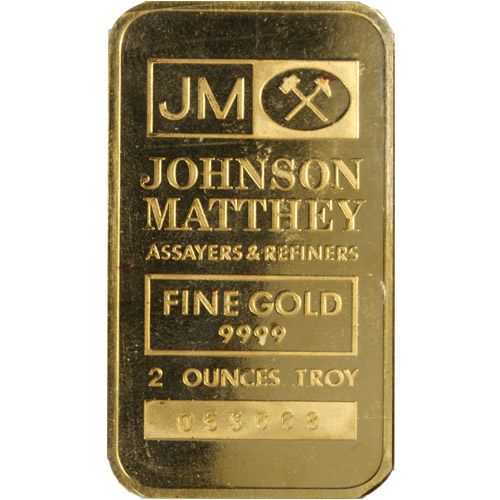 Buy 2 oz Johnson Matthey Gold Bar (Secondary Market) Buy 2 oz Johnson Matthey Gold Bar (Secondary Market)
