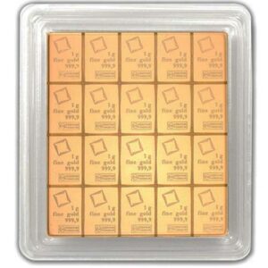 Buy 20 Gram Valcambi Gold CombiBar (20x1g w/ Assay) Buy 20 Gram Valcambi Gold CombiBar (20x1g w/ Assay)