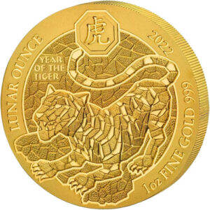 Buy 2022 1 oz Rwandan Tiger Gold Coin (BU)