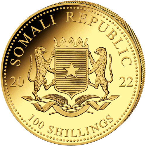 Buy 2022 1/10 oz Somalia Gold Elephant Coin (BU) Buy 2022 1/10 oz Somalia Gold Elephant Coin (BU)