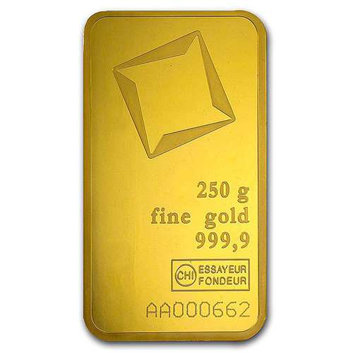 Buy 250 Gram Valcambi Pressed Gold Bar (New w/ Assay) Buy 250 Gram Valcambi Pressed Gold Bar (New w/ Assay)
