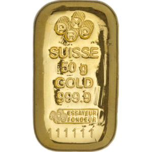 Buy 50 Gram PAMP Suisse Gold Bar (New, Cast w/ Assay) Buy 50 Gram PAMP Suisse Gold Bar (New, Cast w/ Assay)