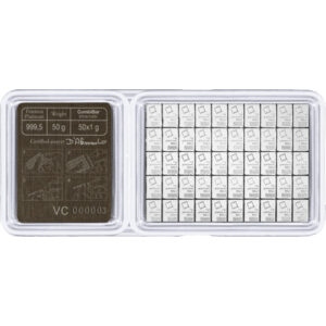 Buy 50 Gram Valcambi Palladium CombiBar (50x1g, w/ Assay)