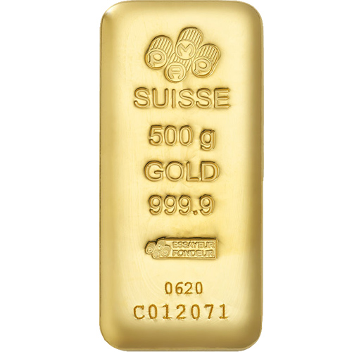 Buy 500 Gram PAMP Suisse Gold Bar (New, Cast w/ Assay) Buy 500 Gram PAMP Suisse Gold Bar (New, Cast w/ Assay)