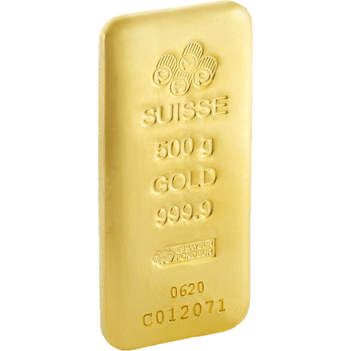 Buy 500 Gram PAMP Suisse Gold Bar (New, Cast w/ Assay) Buy 500 Gram PAMP Suisse Gold Bar (New, Cast w/ Assay)