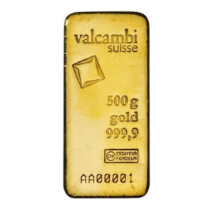 Buy 500 Gram Valcambi Cast Gold Bar (New w/ Assay) Buy 500 Gram Valcambi Cast Gold Bar (New w/ Assay)