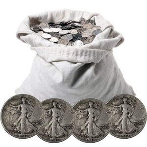 Buy 90% Silver Walking Liberty Half Dollars ($100 FV, Circulated)